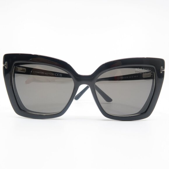 Tom Ford TF 5641-B 001 53mm Black Butterfly, New, Cat Eye Sun Clip On Glasses. - Picture 3 of 11